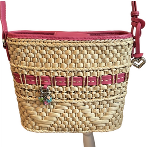 Brighton Carmella Pink Straw Bag